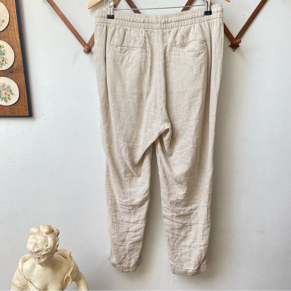 Linen Drawstring Lounge Pants - Picture 8 of 12